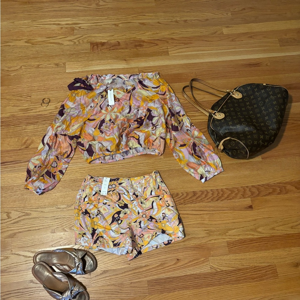 Anthropologie Multicolor High Waist Shorts